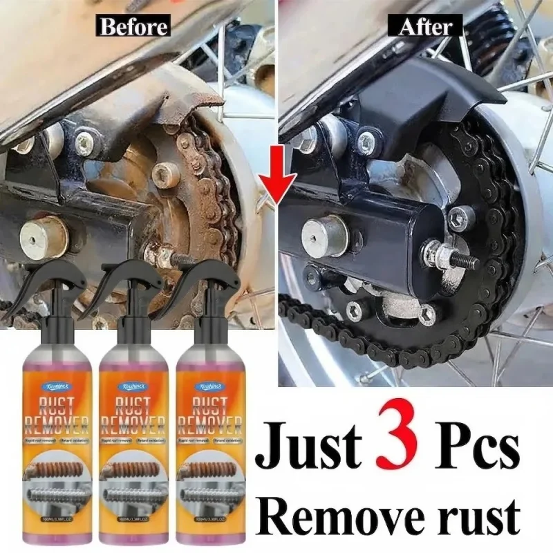 

2026 Car Rust Remover Rust Remover Spray For Vehicle Wheel Care Fast Dissolve Clean Rust Remover Restore Bright Gloss.