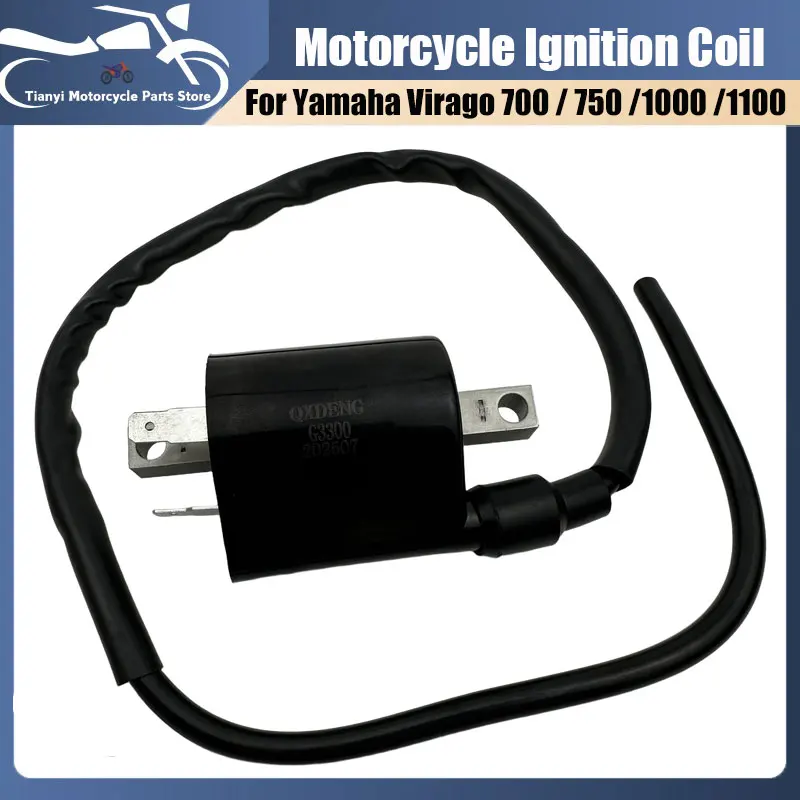 

42X-82310-70-00 motorcycle Ignition Coil For Yamaha XV700 XV750 XV1000 XV1100 1984-1987 Virago 1988-1997 Ignition Spark Plug