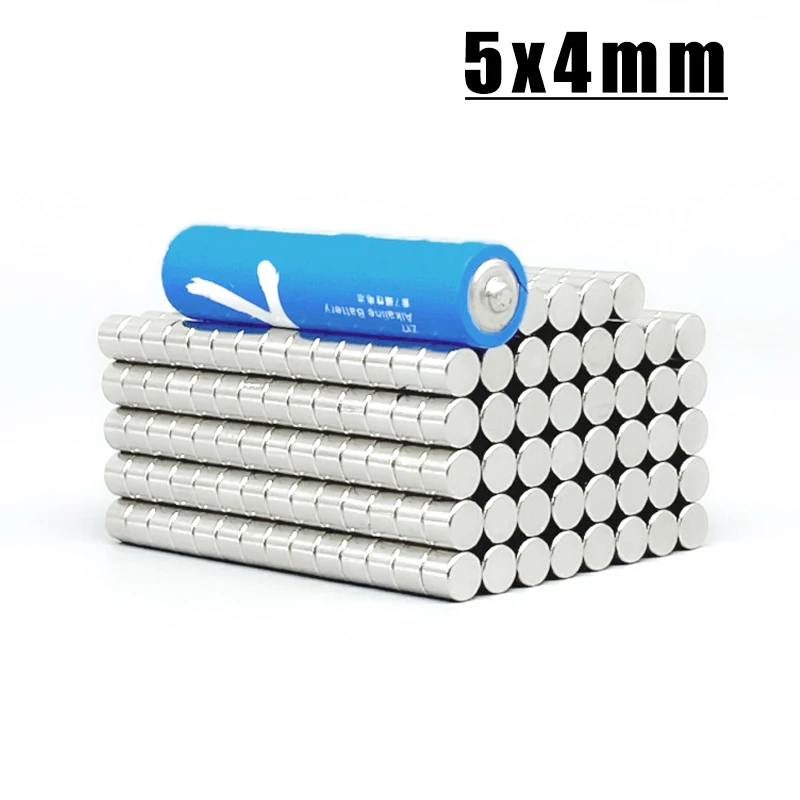 10/20/50/100/500/1000/5000pcs  5X4 mm Permanent NdFeB Strong Powerful Magnet N35 Round Magnets 5x4mm Neodymium Magnet Dia 5*4 mm