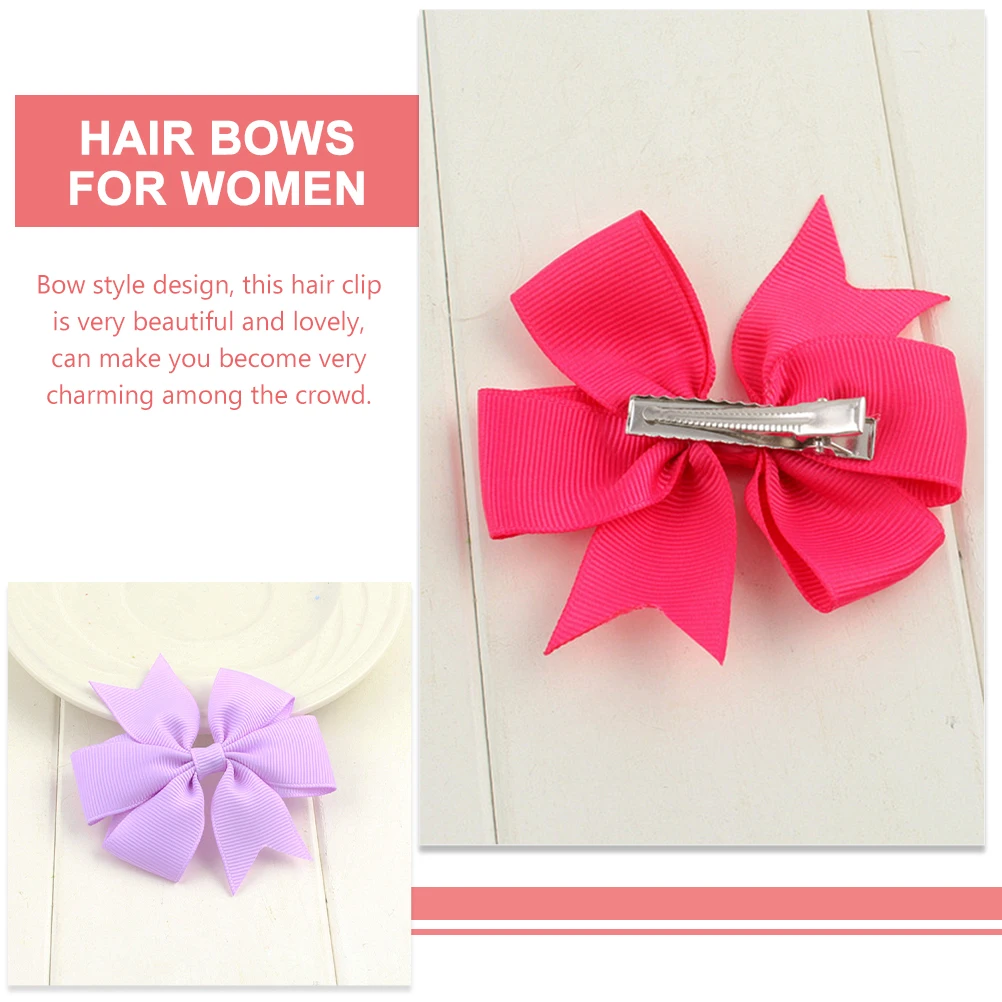 

10pcs 10 Colorful Clips for Baby Girls Women Handmade Kids Accessories Hair Hair Clips For Women Bow Bows Prom Graduation