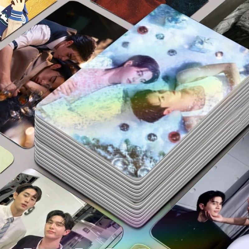 

30/50PC No Repeat Williamest Williamjkp Estrvp Photo Thai TV Heart That Skips A Beat Drama Stills Double-side Print 3 Inch Card