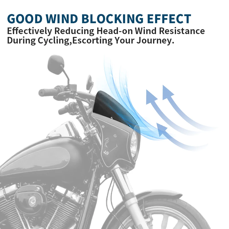 دراجة نارية عداد المسافات قناع الزجاج الأمامي للرياح الأمامية الزجاج الأمامي ل هارلي مقهى المتسابق سبورستر داينا سوفتيل FXST FLST 2006-2017