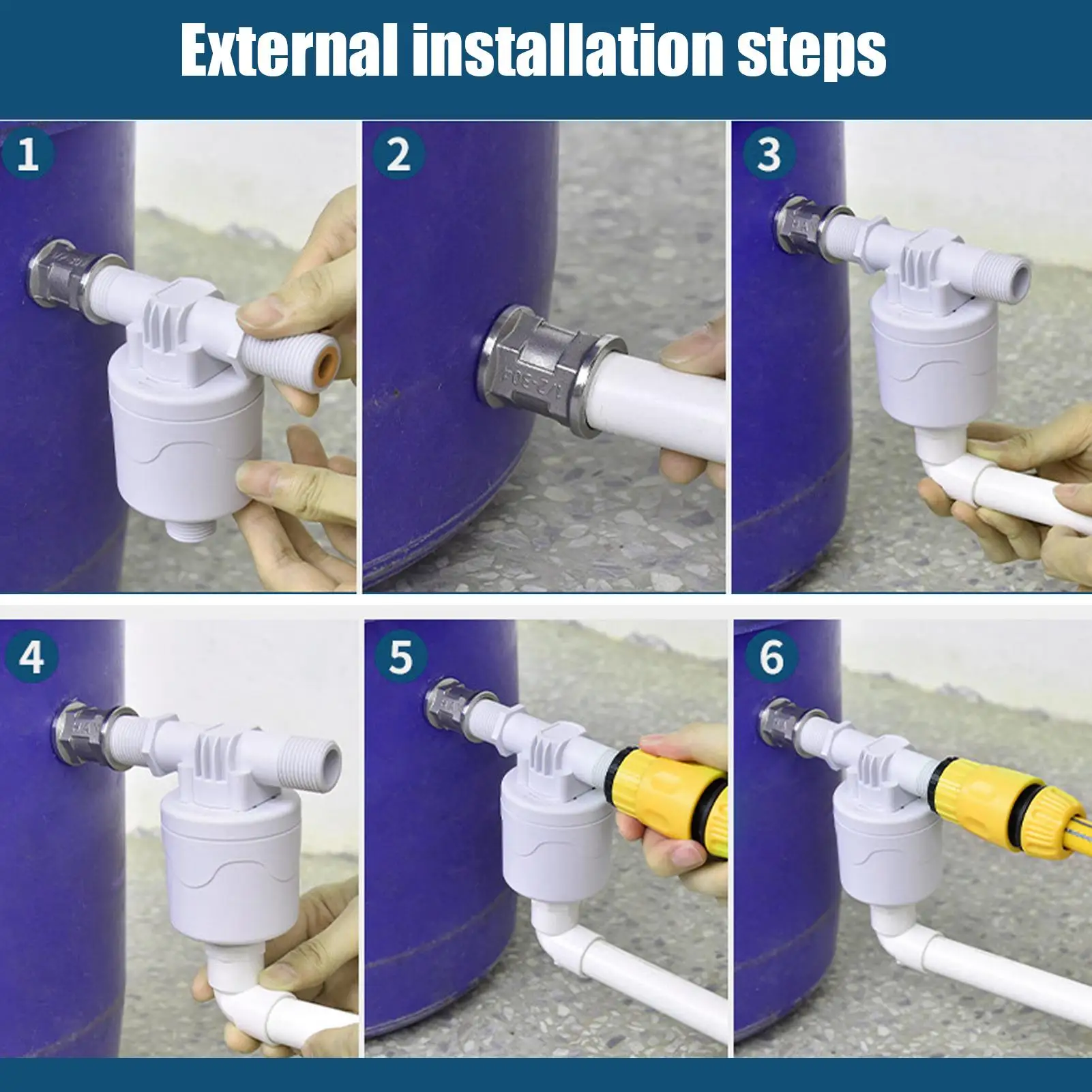 

Автоматический поплавковый клапан контроля уровня воды, 1/2 дюйма, контроллер уровня воды с автоматическим отключением, герметичный контроллер, аксессуары для бассейна