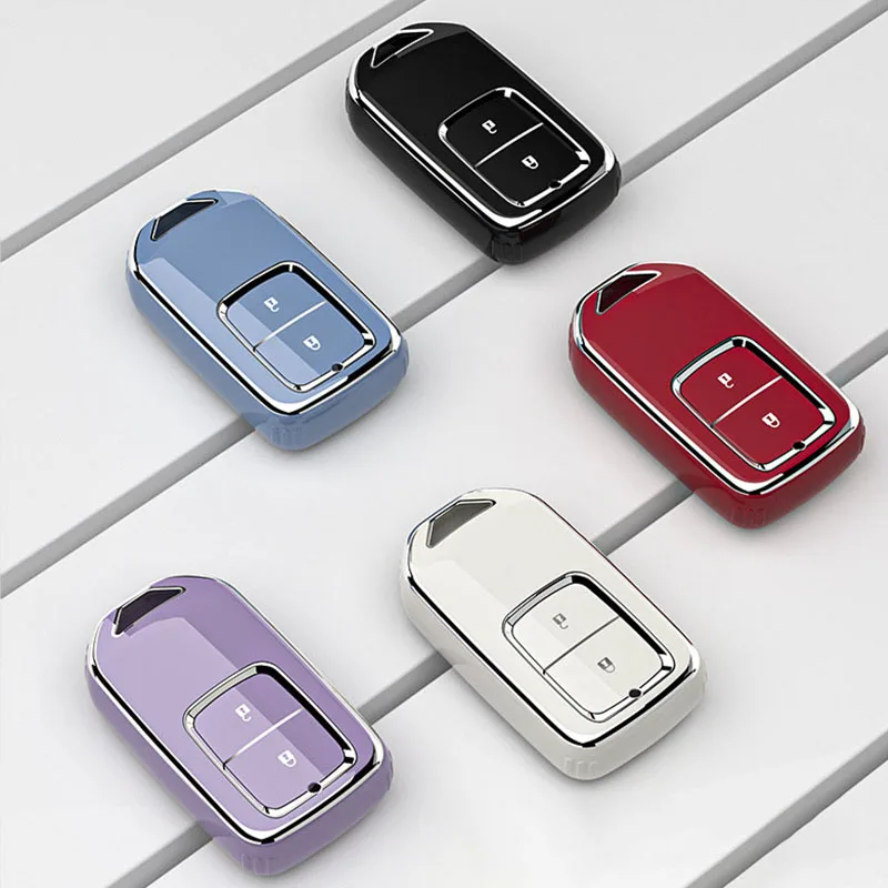 

TPU Car Key Case Cover For Honda Fit Lucky Vezel City Civic Jazz BRV BR-V HRV HR-V Shuttle Gp8 19CRV Jade Fit Freed Odyssey 2017