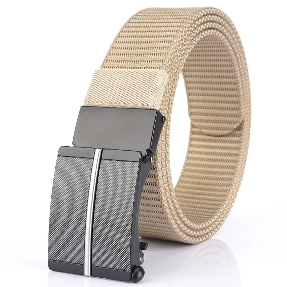 TUSHI New Men Nylon Automatic Buckle Belt Army Tactical Belt Men Military Canvas Belt Cummerbunds High Quality Shoulder Belt