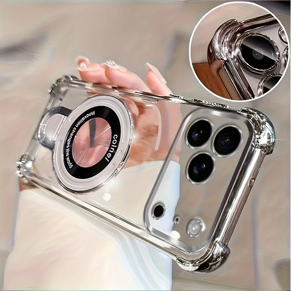 

Luxury Plating Phone Case for Samsung Galaxy S26 S25 FE S24 Ultra S23 Plus S22 A55 A54 A53 A36 A35 5G Magnetic Ring Holder Cover