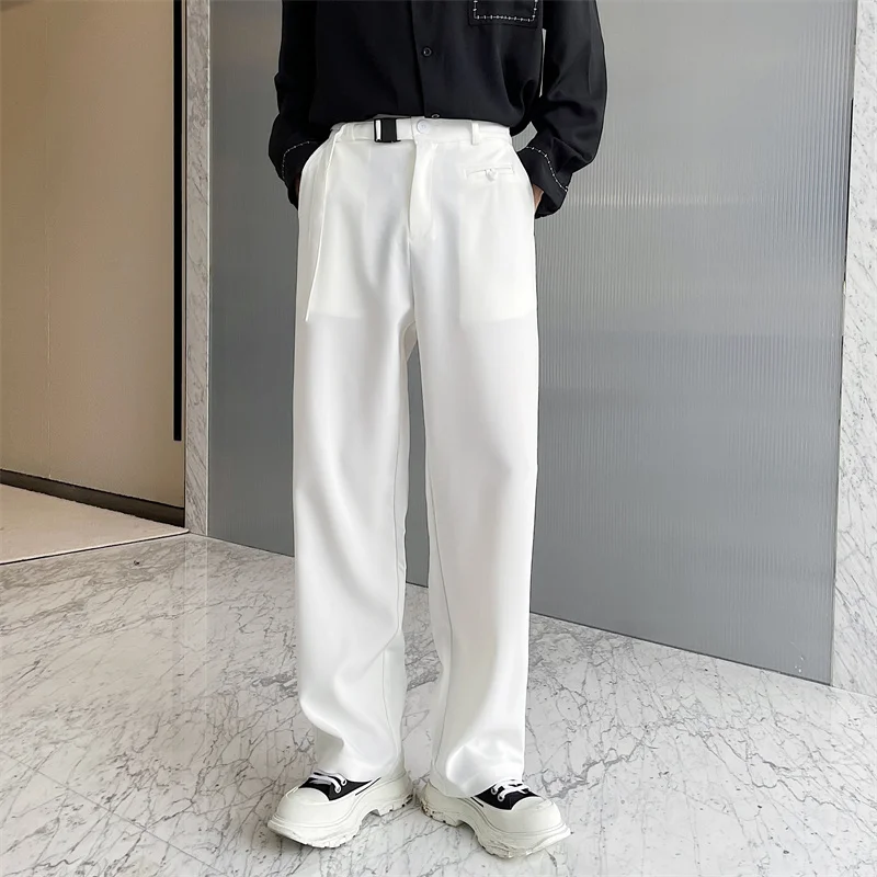 Men's Suit Straight Leg Pants Spring And Autumn New Youth Vigor Youth Fashion Trend Casual Loose Solid Color Long Pants