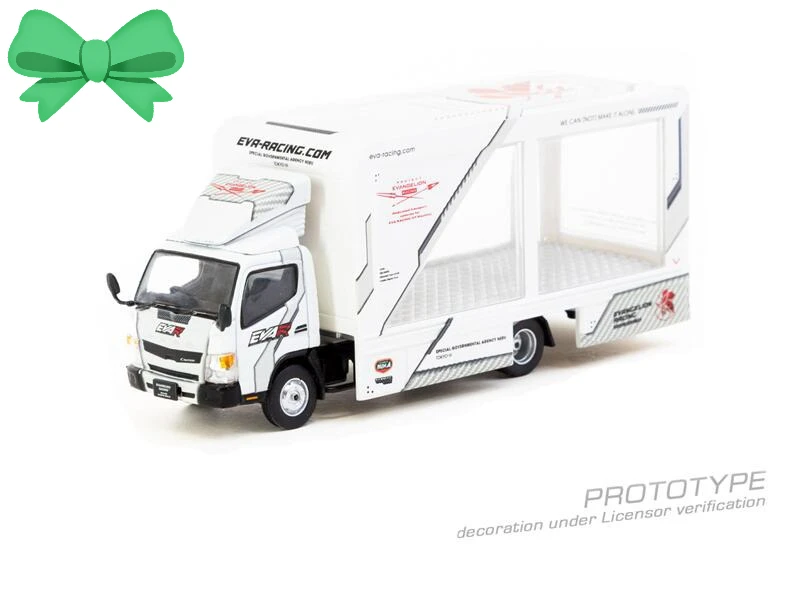 

Коллекционная модель автомобиля Tarmac Works 1:64 Fuso Canter EVA Racing из сплава