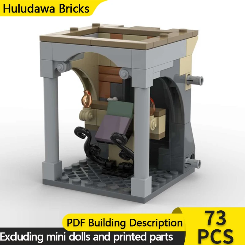 

Волшебная модель фильма MOC, строительные кирпичи, дисплей с одной картой, модульная технология, детские праздничные подарки, сборные игрушки, костюм