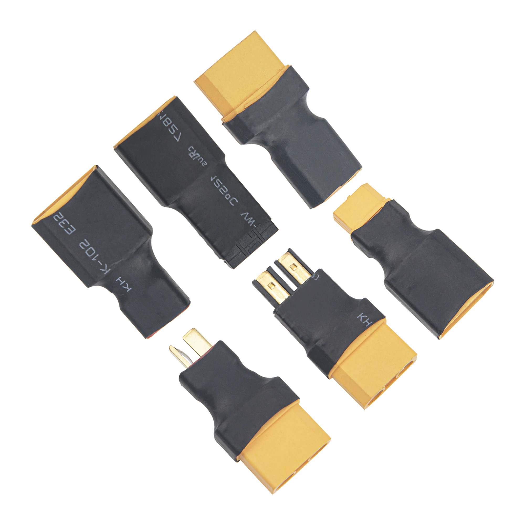 

Переходник с XT60 на XT90/T на XT90 / TRX «папа», адаптер для радиоуправляемых машинок, грузовиков, литий-полимерных аккумуляторов, 1 шт.