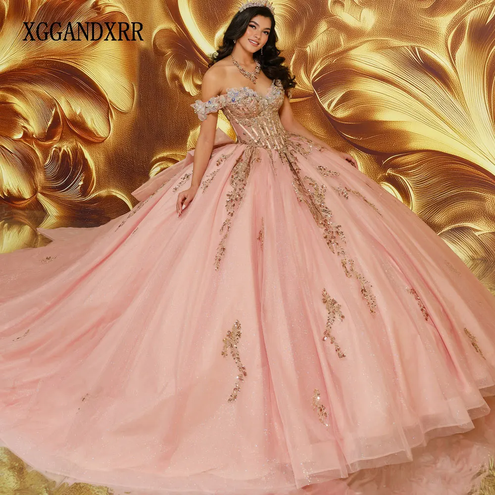 Vestidos de Quinceañera Rosa Personalizados 2026, Vestido de Princesa para Fiesta de 16 Años, Vestido de Gala de Lujo, Vestido de Cumpleaños, Vestido de 15 Años