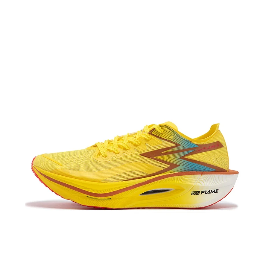 

361° Flame 3 Cushioning Slip Resistant Abrasion Resistant Low top Full Length Carbon Plate, Rubber Marathon Sprint 672432218F-1