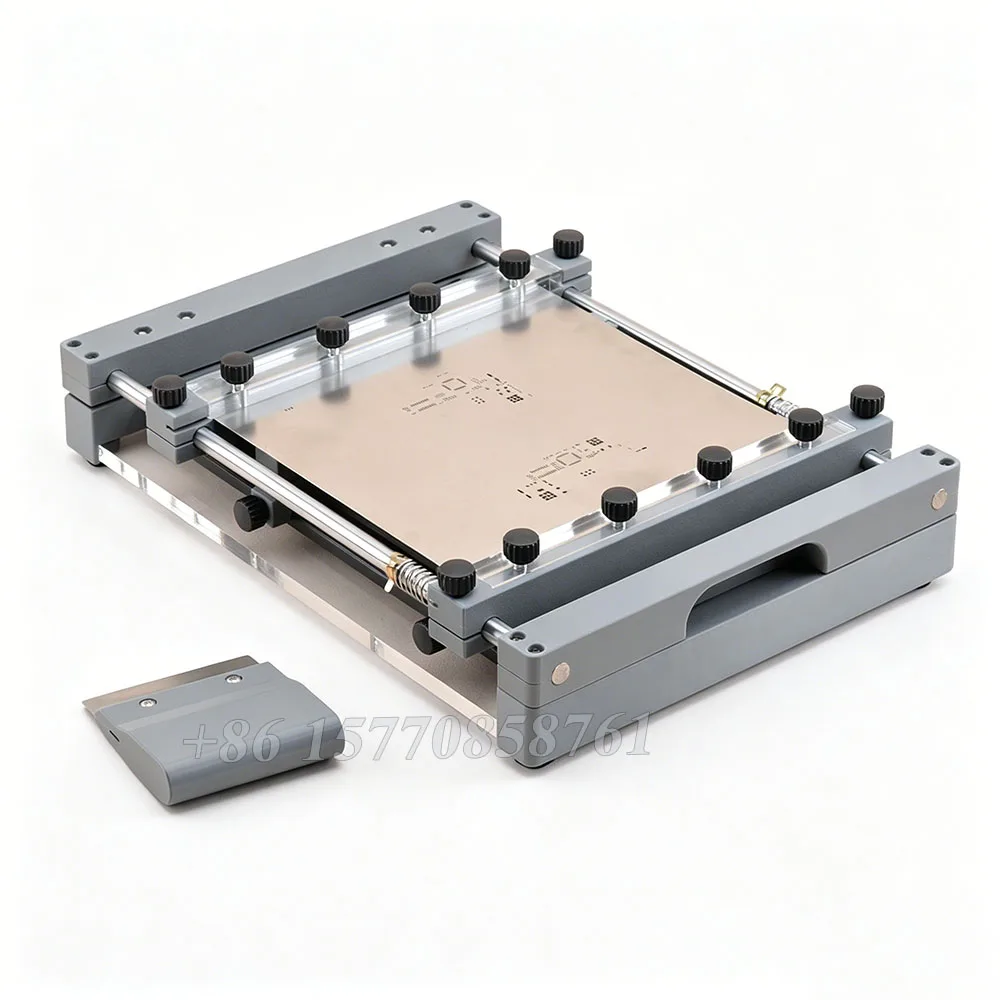 

Manual PCB Stencil Printer Desktop SMT Screen Printing Machine Precision Alignment for Solder Paste 250x250MM