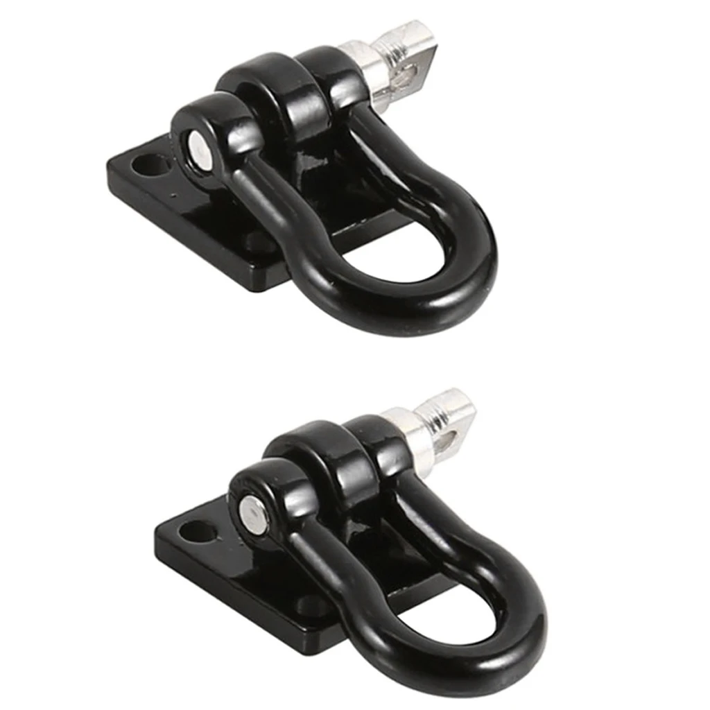 2 Pack 1/10 Scale Metal Trailer Winch Hook Buckle for RC Rock Crawler