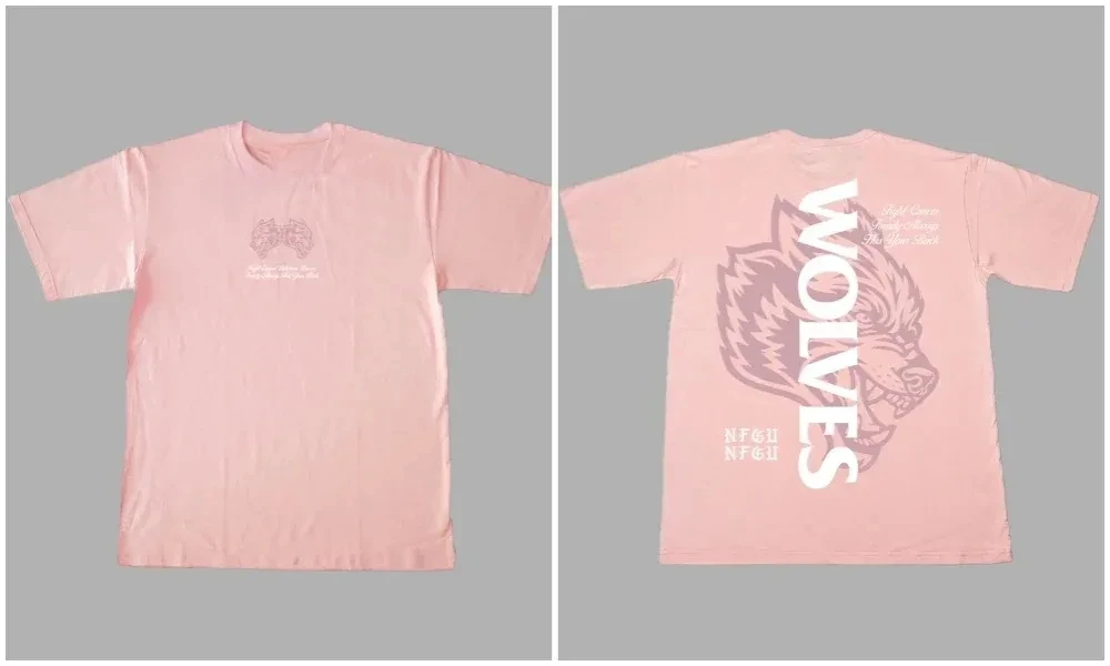 DARC WOLVES SHE Pink Big Wolves Camiseta de algodón de gran tamaño para hombres y mujeres, camisetas de verano para correr Darcsport, camisetas holgadas de entrenamiento para parejas