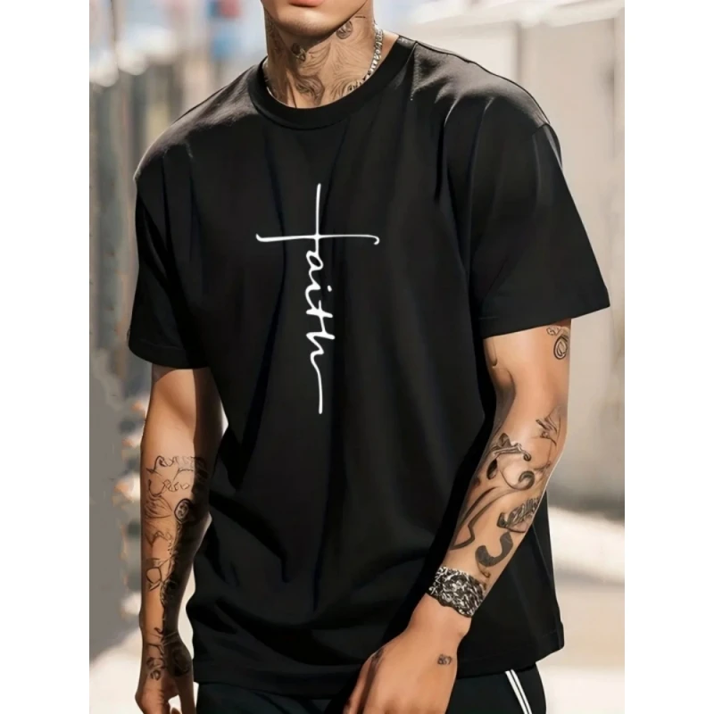 Summer Simple Men\'s T-Shirt Loose Breathable Tees 3d Print Short Sleeve Top Daily Casual Male Clothing Oversized T-Shirt For Men