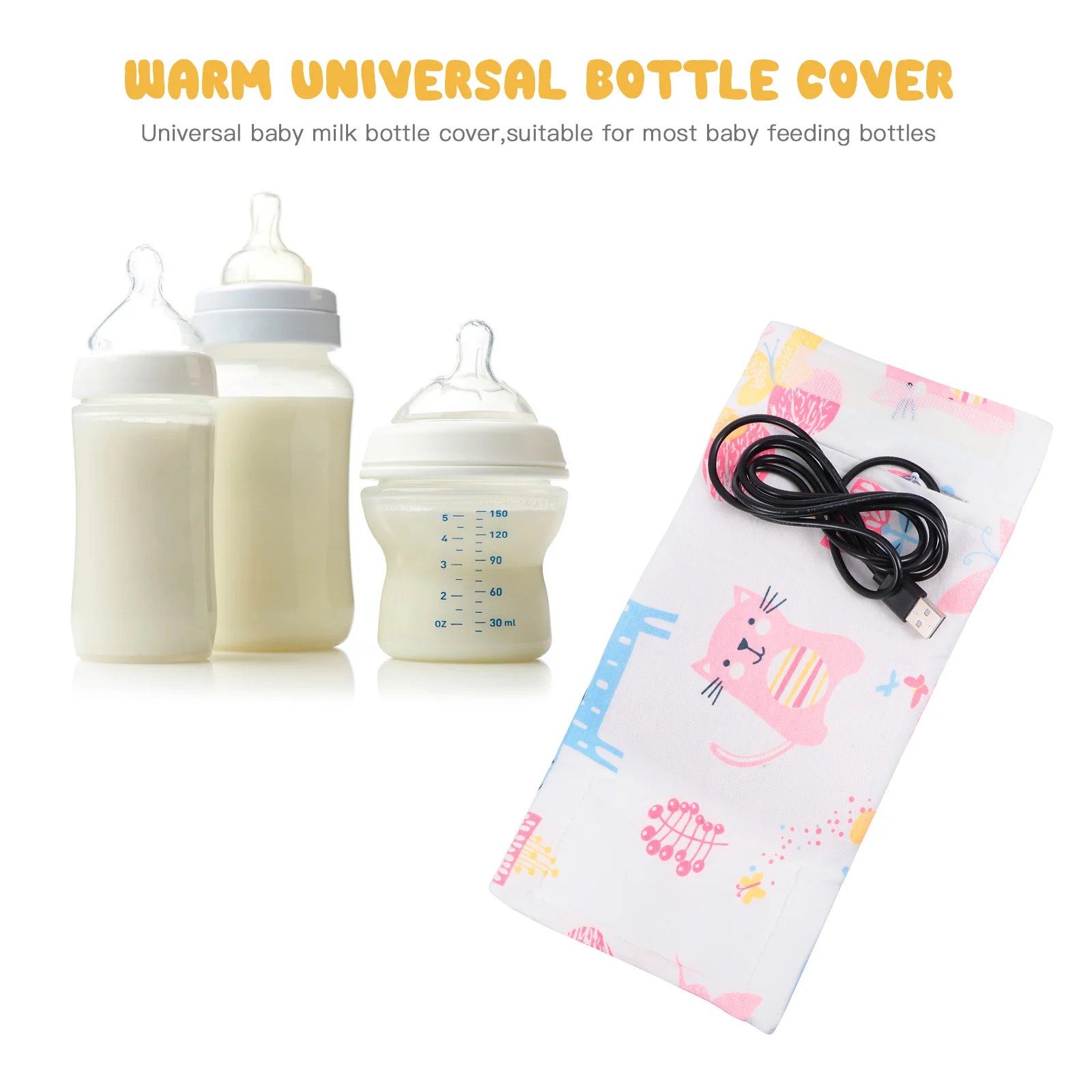 Bottle Warmer Baby Milk Cover Infant Heater Feeding Sleeve USB Cloth Newborn Heating