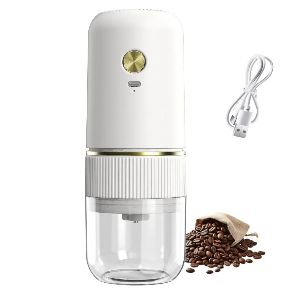 

Electric Coffee Grinder Rechargeable Mini Coffee Grinder Adjustable Coarse To Fine for Coffee Beans Spices Portable for Travel