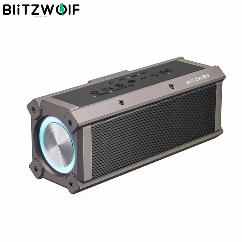 

BlitzWolf BW-WA3 100W Wirelss Speaker RGB Light Portable 5000mAh bluetooth-conmpatible Speakers Dual Diaphragm Deep Bass Speaker