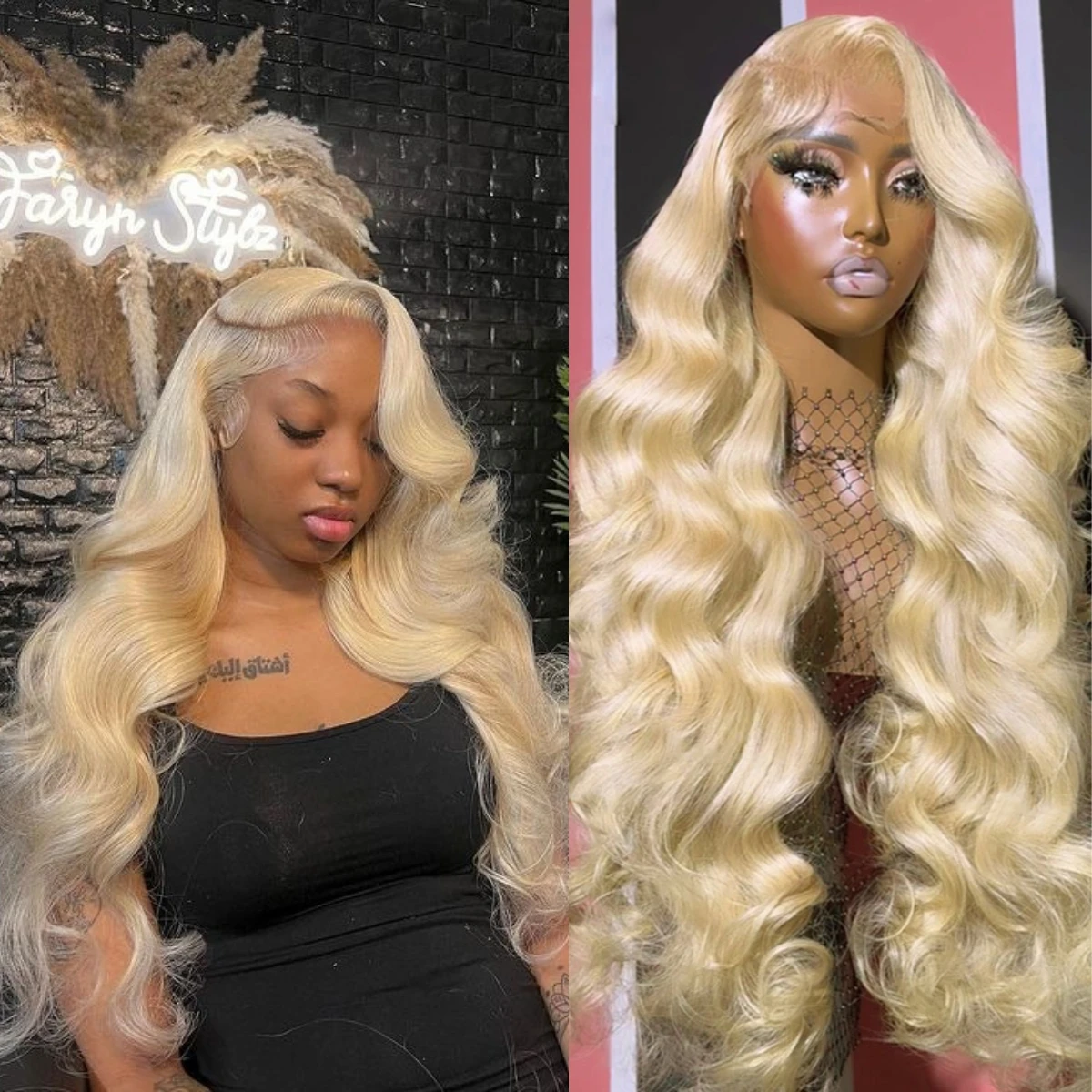 Blonde 38 inches body wave 13x6 hd lace frontal wigs virgin human hair wigs 13x4 brazillian human hair wig for black women