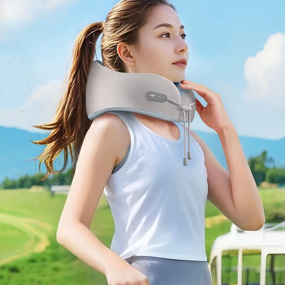 

360 Degree Neck Protect U-shaped Travel Pillows Slow Rebound Comfortable Neck Support Cushion Storage Bag Removable
