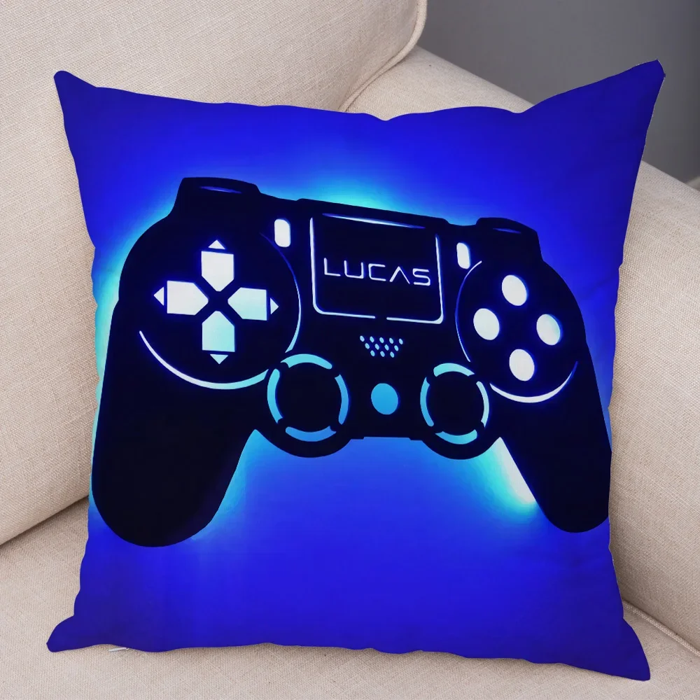 Game Room Decoration  Player Dazzle Handle Series Pillowcase Home  Boy\'s  Bedroom  Cushion Cover