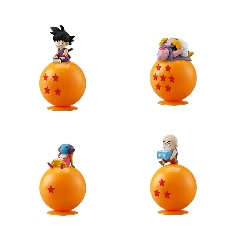 

Japanese Gacha Scale Model Dragon Ball Super Sitting on The Dragon Ball Doll Decoration Son Goku Majin Buu Action Figure Toy