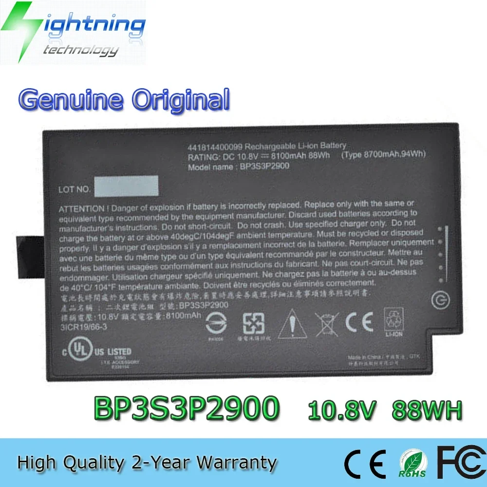 

Genuine Original BP3S3P2900 10.8V 88Wh 94Wh Laptop Battery for Getac B300 B300X Series BP3S3P2900(P) 44184400099 3ICR19/66-3