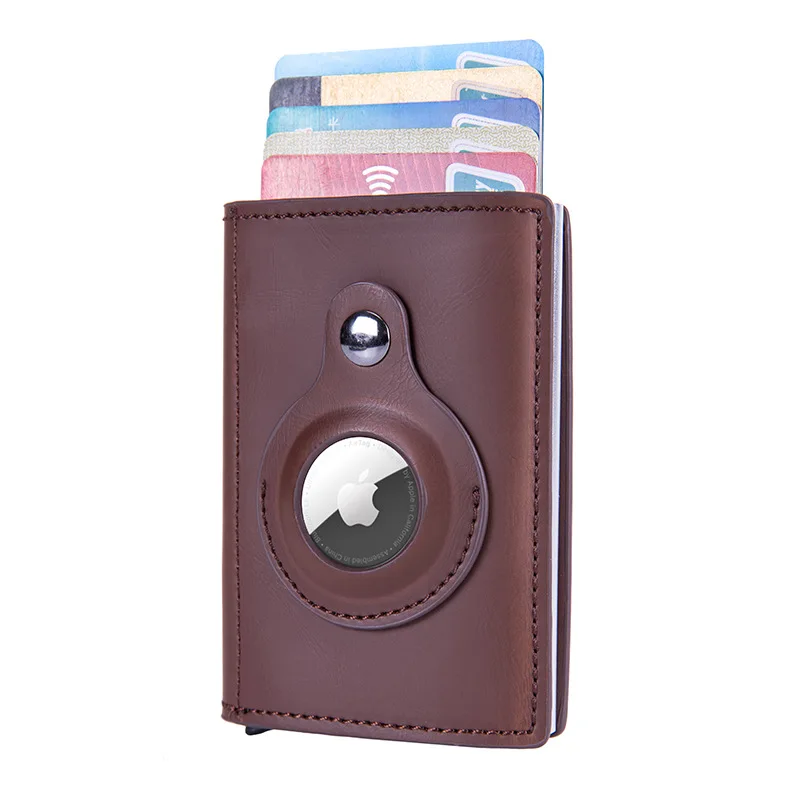 2023 For Apple Airtag  ID Credit Card Holder Wallet Men Rfid Wallets Designer Cardholder Carbon Fiber Fashion