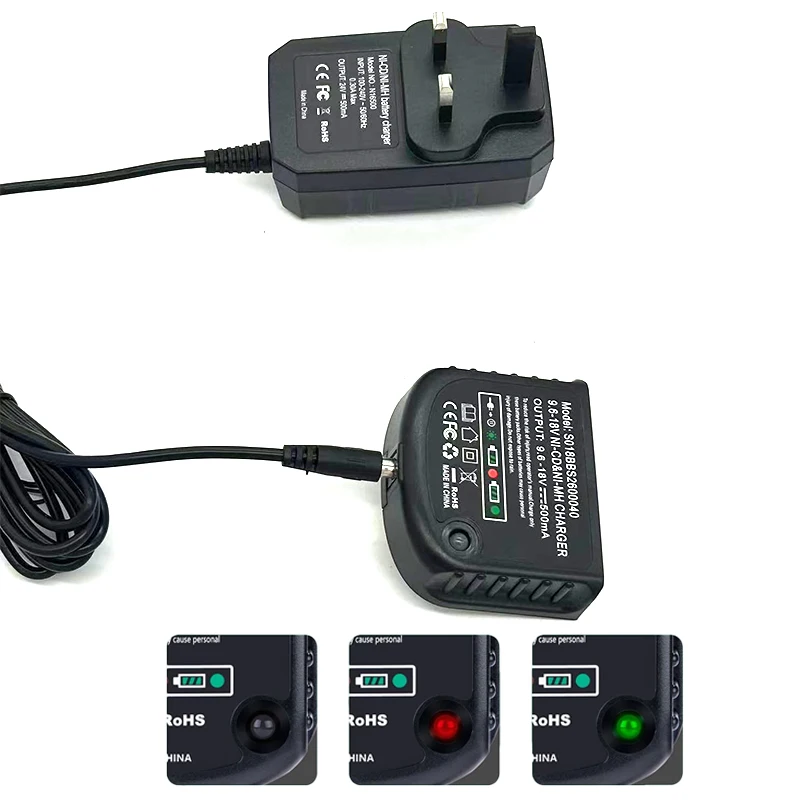 Hpb18-Ope FSB14 FS12B Replacement Charger with LED Indicator for Black&Decker 18V Ni-CD/Ni-MH Battery-powered Tools 9.6V To 18V