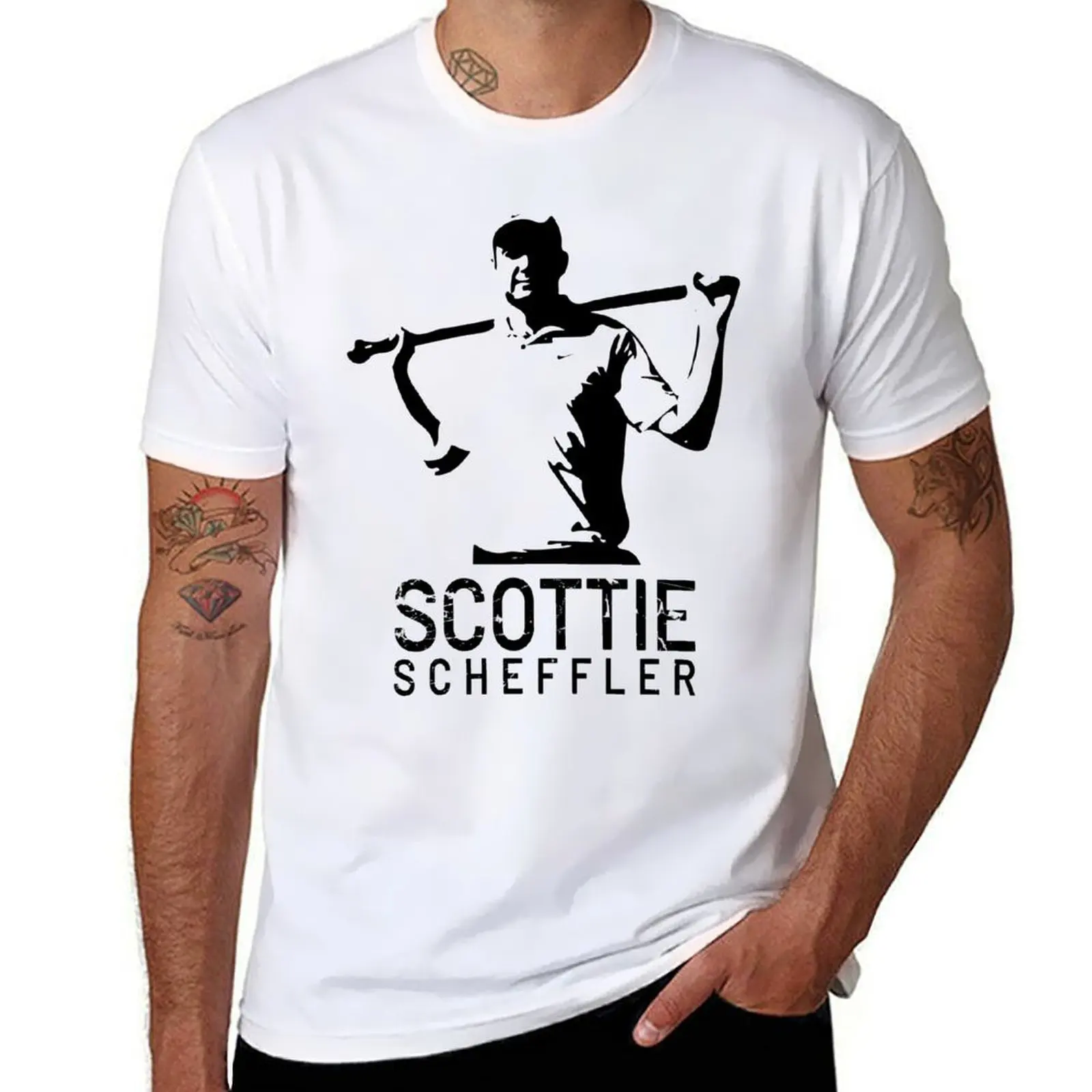 

Rising Star Scottie Scheffler T-Shirt men t shirt cotton 100% t shirt personalised T-Shirt