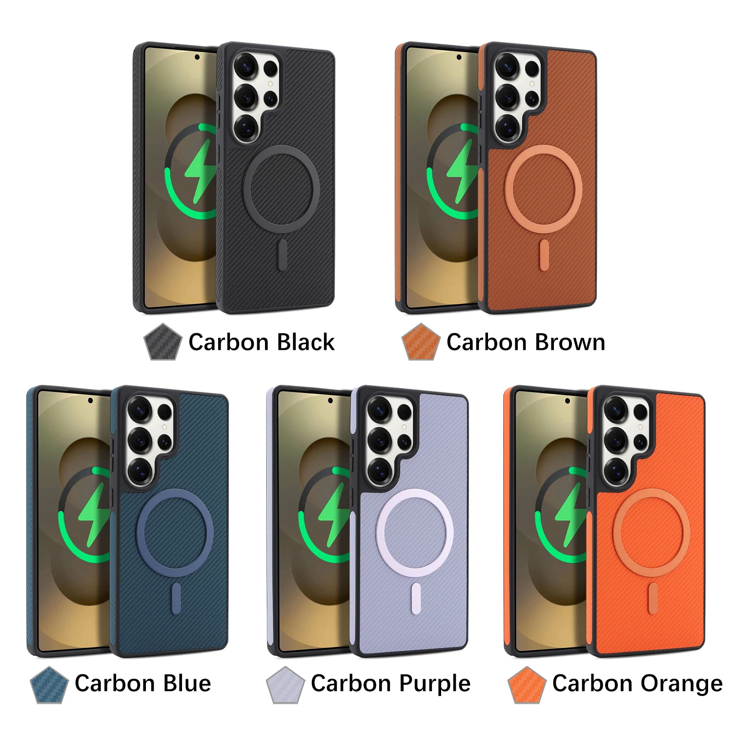 Magnetic Wireless Charging Case For Samsung Galaxy S26 Ultra,S25 Plus,S24,S23,S22ultra Frosted Matte Shockproof Protective Cover