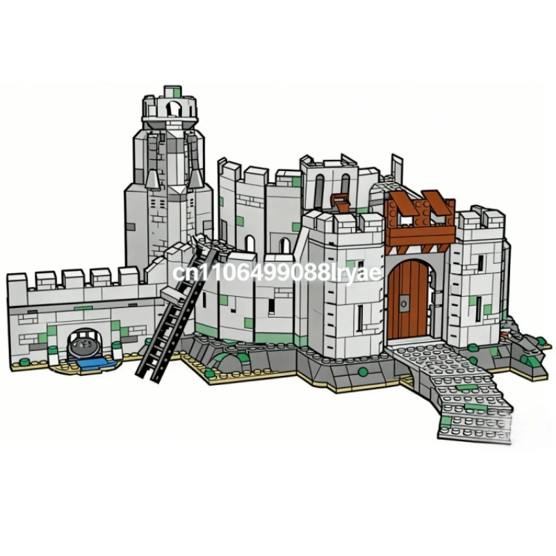 

MOC 1368 pieces of building blocks Lord Ring doll building blocks Battle of Helms Deep model Action Doll Children's DIY toys