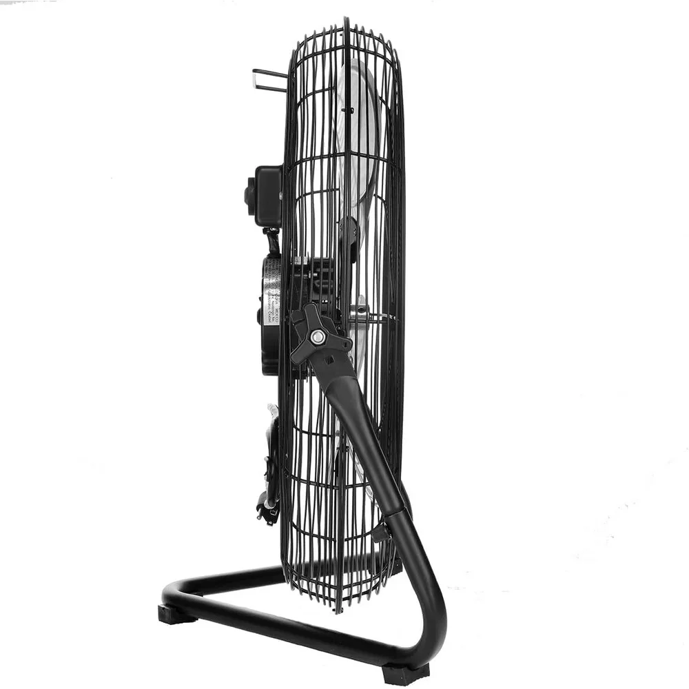 20 Inch High Velocity Floor and Wall Fan Adjustable Tilt Portable Air Mover Quiet Powerful Airflow Home Garage Office