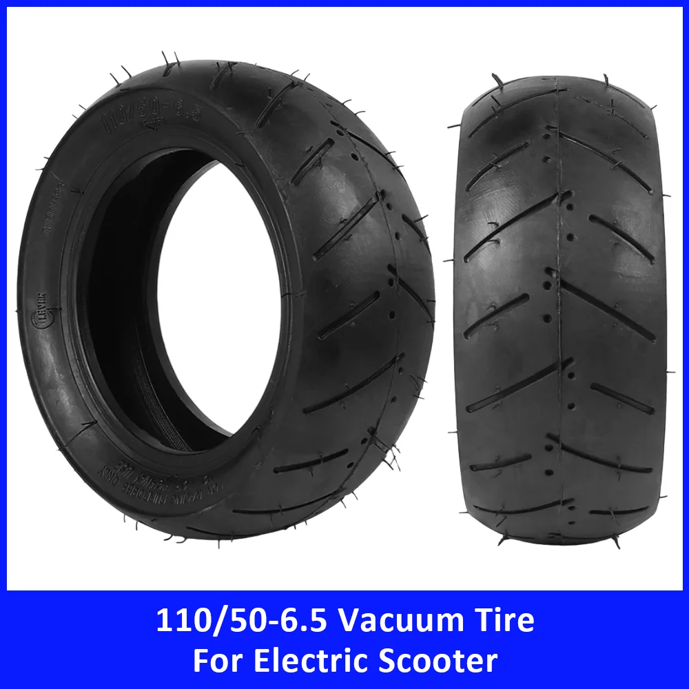

11 Inch 110/50-6.5 Rear Vacuum Tire for Electric Scooter Thickened Wear-resistant Replacement Tyre Wheel Accessories