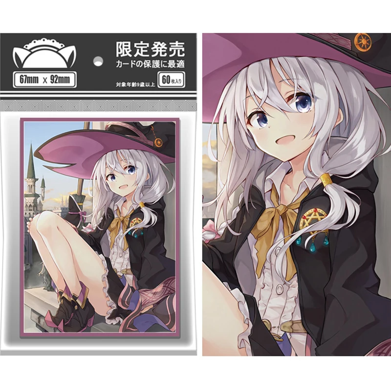 

60pcs/set Wandering Witch: The Journey of Elaina Card Sleeve Elaina Anime Game Collection Card Protective Cover Gift 67x92mm