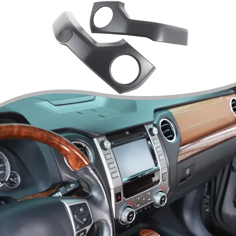 

3pcs ABS For 2014 2015 2016 2017 2018 2019 2020 Toyota Tundra Center Console Air Vent Frame Cover Trim Car Accessories