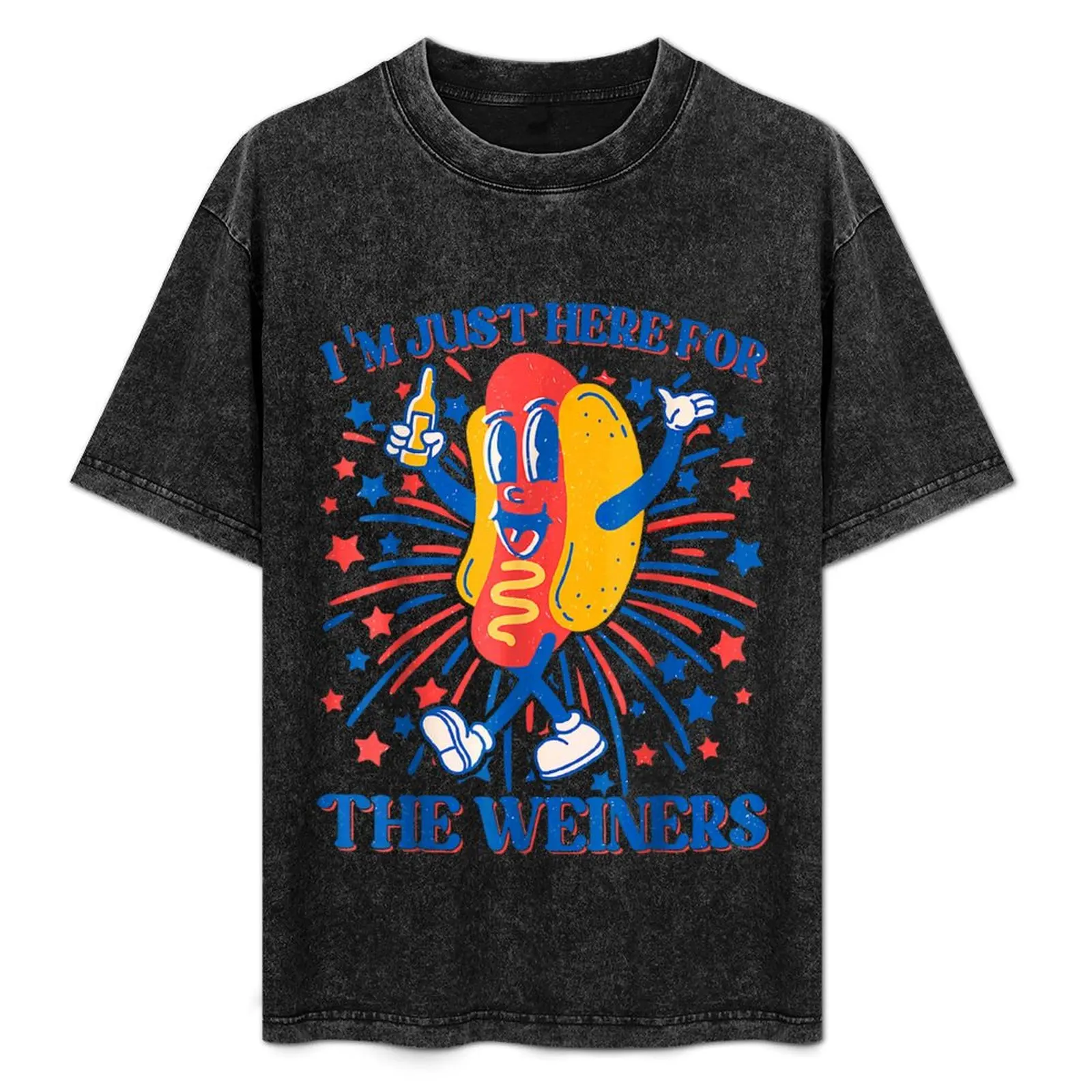 

Hot Dog I'm Just Here For The Wieners Shirt, Funny Hotdog 4th of July Shirt, 4th of July Shirt, 4th Of July Party Hot Do T-Shirt