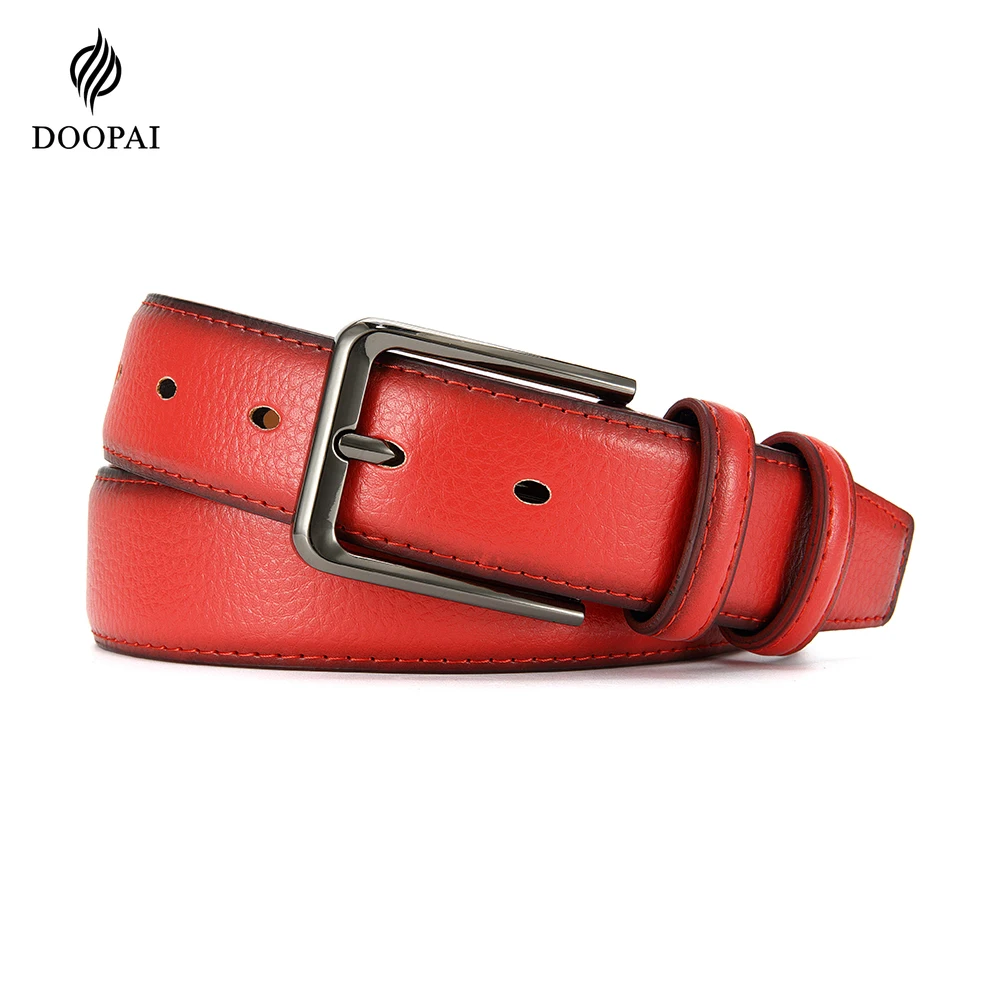 Men's High-quality Genuine Leather Long Needle Buckle Metal Automatic Buckle Men's Belt Strap Men's Fashion Classic Design