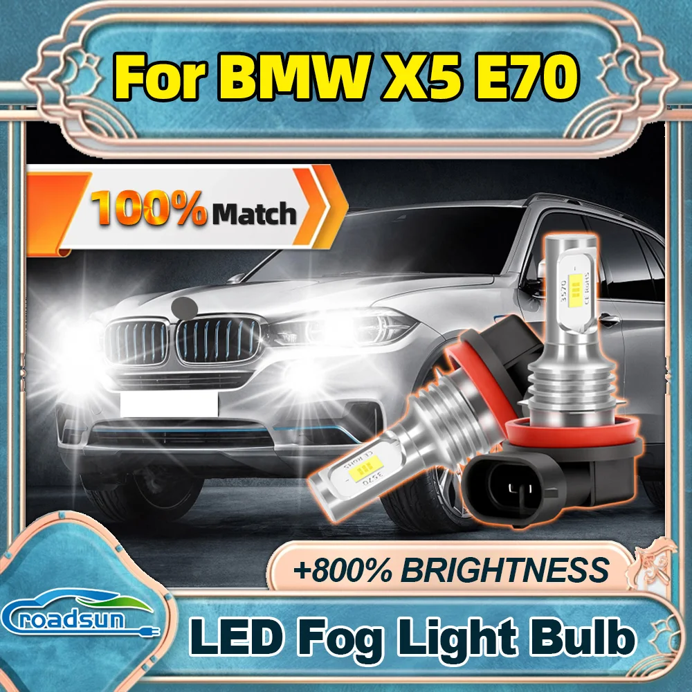 

Roadsun для BMW X5 E70, высокая мощность, автоматические передние противотуманные фары, супер яркие автомобильные противотуманные фары, высокое качество, 360-градусное освещение