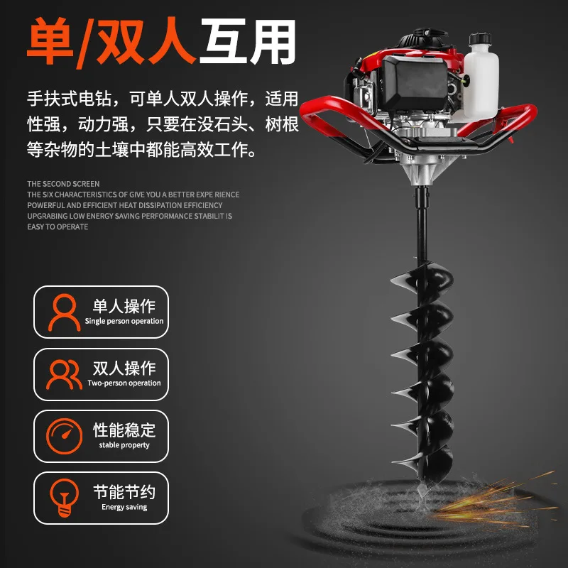 

TULX 30cm Double Blade Auger Bit, Heavy Post Hole Digger Bit, Farm Super Large Digging Tool made in china