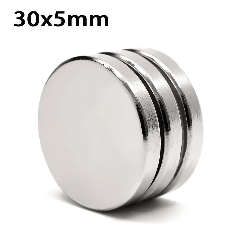 

Round Magnetic NdFeB Neodymium magnet 30x5mm Super Strong Magnets 5/10/20/50pcs Rare Earth Magnet Cubes for Fridge Stickers