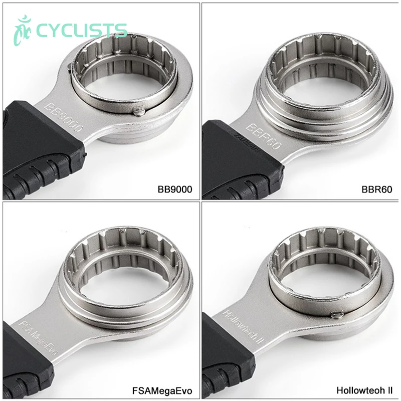 CYCLISTS 4 in 1 Bicycle Bottom Bracket Wrench Tool MTB Road Bike BB9000 BBR60 Bottom Bracket Crank Removal Installation Tool