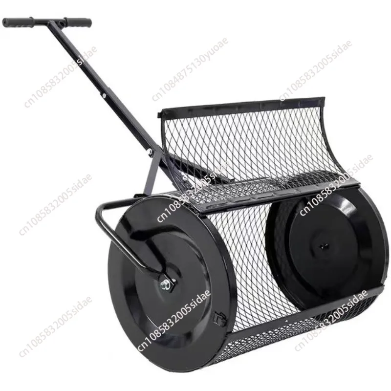 Adjustable Shape Handle Compost , Peat Moss , Metal Mesh Manure Spreader For Lawns, Garden Planting Seeding