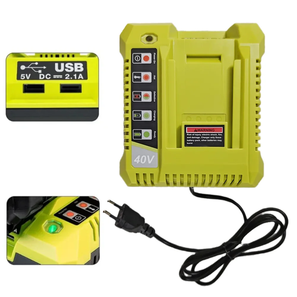 

Зарядное устройство для Ryobi 36 В/40 В литий-ионный BPL3626 BPL3640 OP4040 BCL3620