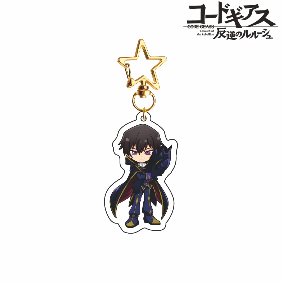 New Anime Code Geass Lelouch of the Rebellion Acrylic Keychain Lelouch Suzaku C.C Kallen Cute Q Version Pendant Bag Charm Gift