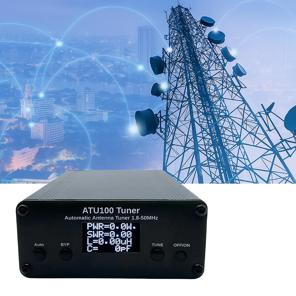 ATU100 Автоматический антенный тюнер 100 Вт Автоматический антенный тюнер 1,8–50 МГц Антенный автоматический тюнер