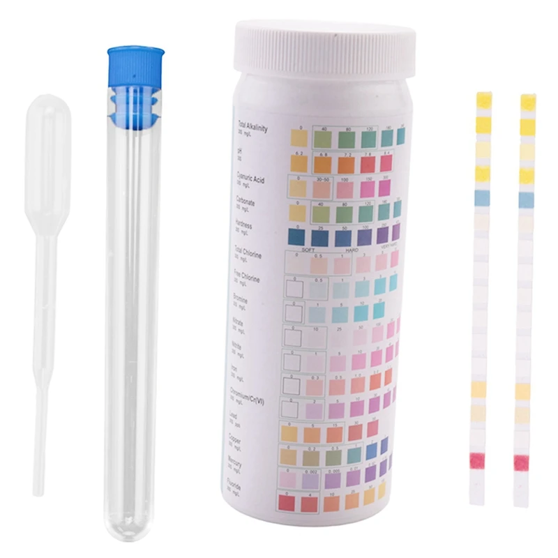 Water Testing Strips For Drinking Water- EPA Level Home Use, Water Test Strips With Lead, Mercury, Iron, PH, Hardness