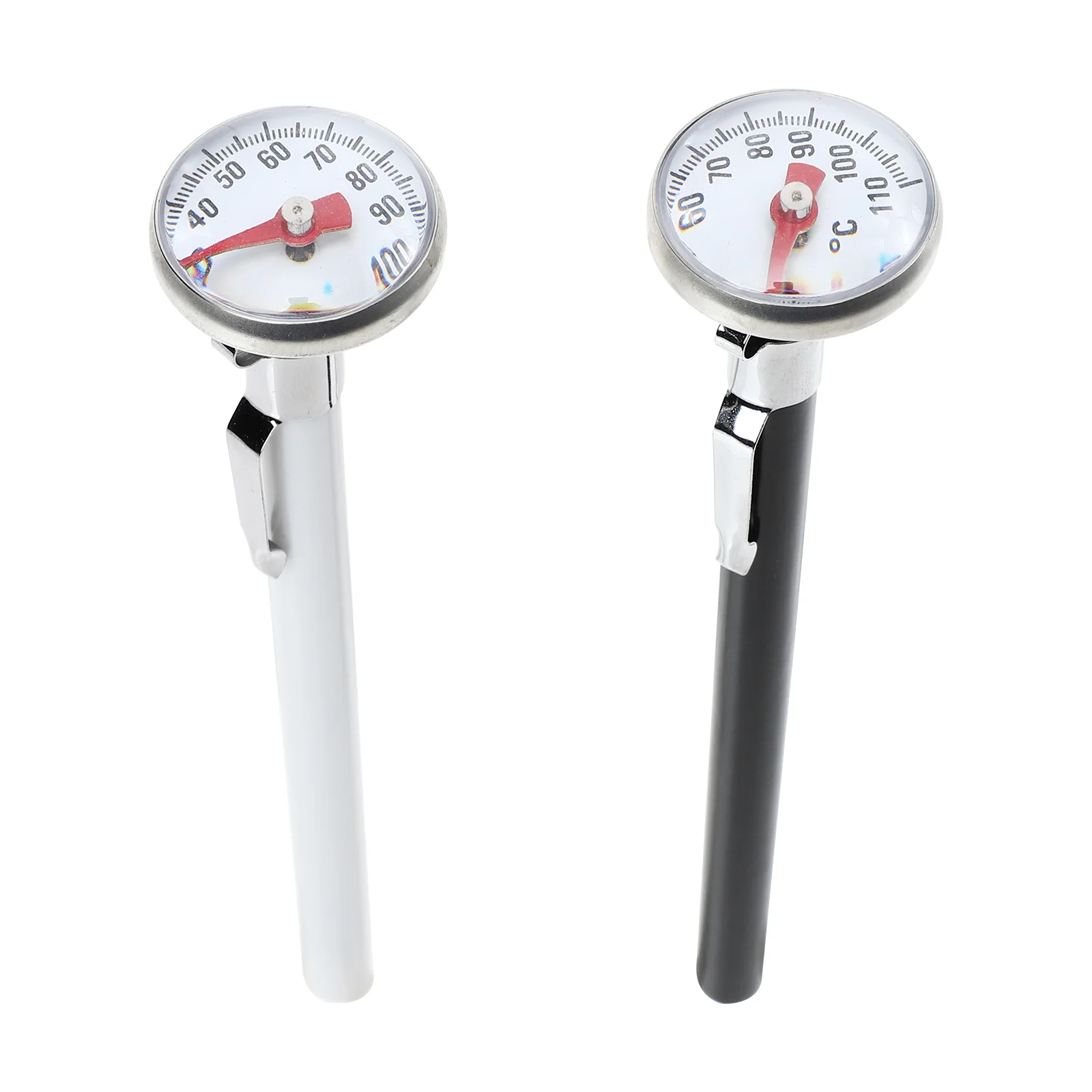 

2pcs Water For Milk Steaming Coffee Kitchen Dial Thermometer -10 To 110 Celsius Liquid Temperature Gauge Tea Espresso Baby