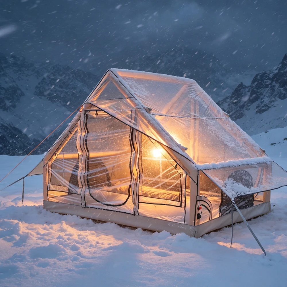 Automatic Inflatable Transparent Tent,720° Perspective Inflatable Bubble Tent,Inflatable Igloo Tent,Clear Inflatable Sports Tent
